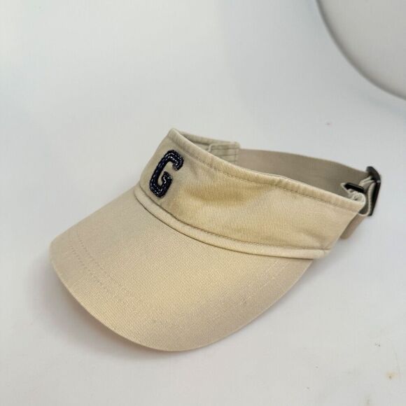 Gap Beige Adjustable Visor, 100% Cotton, "G" embroidered patch front, OSFA EUC - Picture 16 of 16